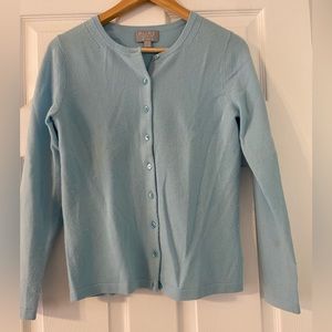 Pure Cashmere Crewneck Cardigan